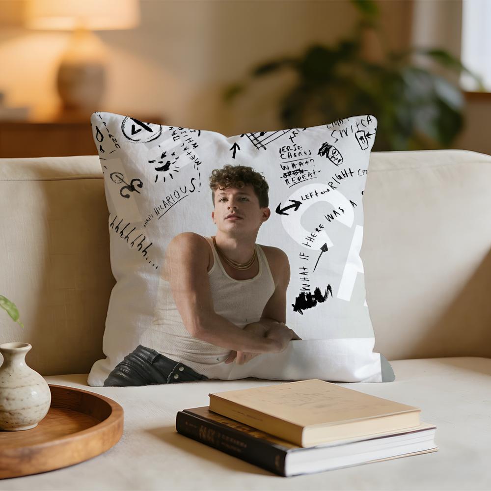 Hot Singer CCharlie PuthS Cushion Cover Short plush pillowcase for bed sofa carwashable