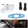 Turbo Oil Feed Inlet Flange Gasket Adapter Kit 4AN 4 AN Fitting T3 T3/T4 T04 OFG31