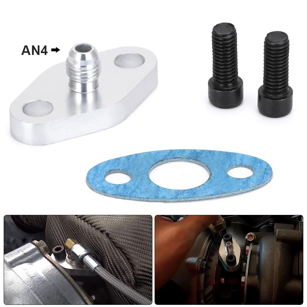 Комплект переходников прокладки впускного фланца подачи масла турбонаддува 4AN 4 AN, фитинг T3 T3/T4 T04 OFG31