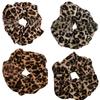 Stylish Scrunchies Leopard Print Hair Ties Comfortable Elastic Bands Styling Hair Accessories for Women and Girls
