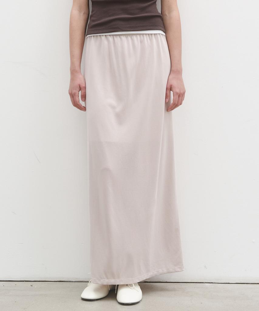 Poser Soft Modal Maxi Skirt (Ash Beige)