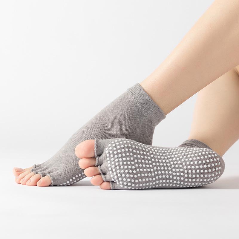 Colorful Open Toe Yoga & Dance Five-Finger Socks for Women