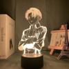 Аниме Атака титанов 3D геймерская лампа светодиодный ночник 7/16 цветов пульт дистанционного управления Главная Спальня Фигурки Лампы Декоративные ночные подарки