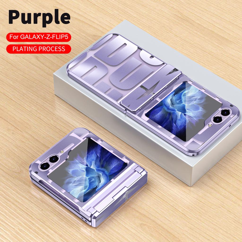 Transparent Hinge Case For Samsung Galaxy Z Flip 6 5 4 3 Lovely Full-wrap Drop-proof Cover For Galaxy Z Flip6 Flip5 Flip4 Flip3