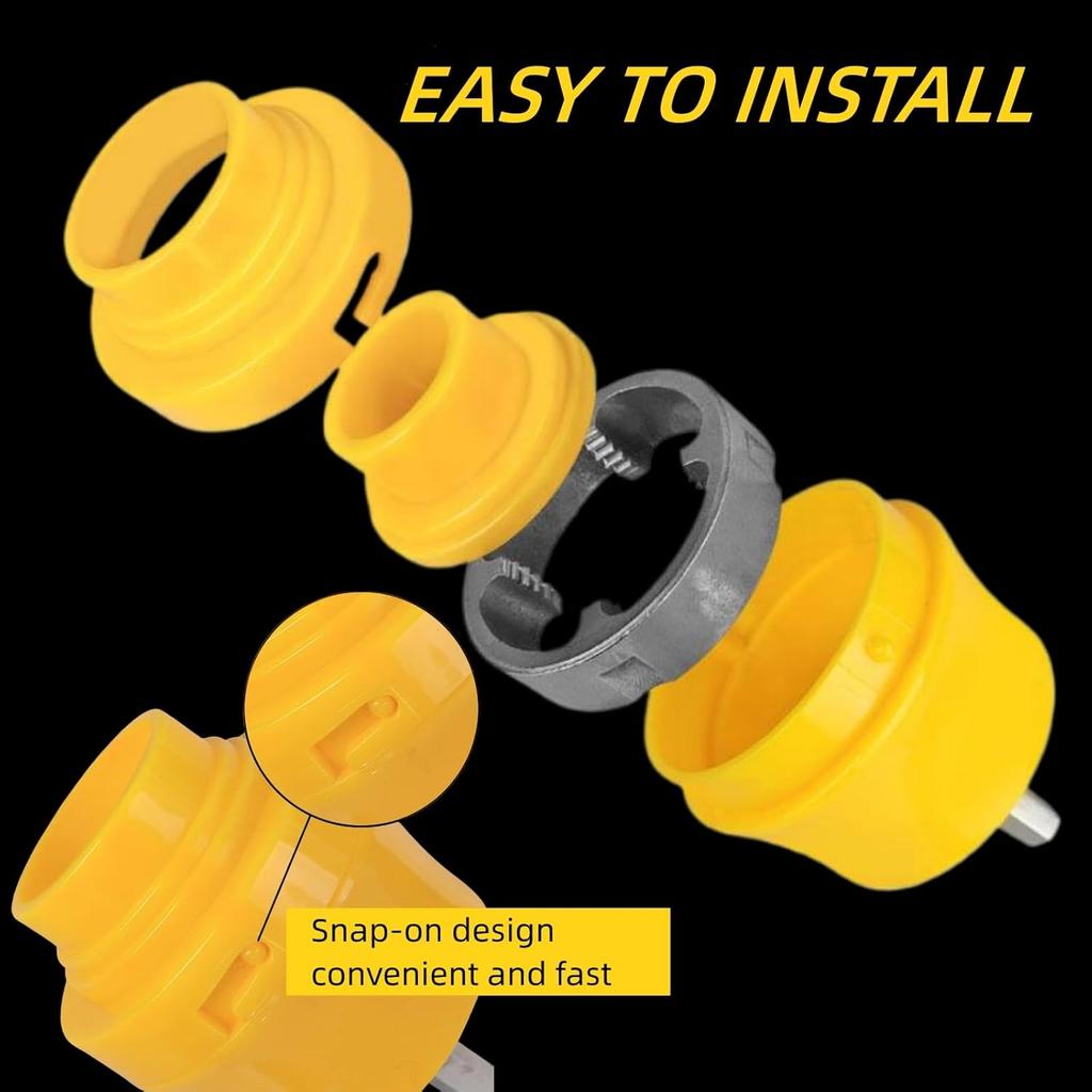 Набор клуппов для ПВХ труб 1/2", 3/4", 1", Набор клуппов для труб, совместимый с электродрелью, с различными размерами плашек