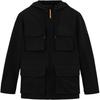 Versatile Hooded Multi-Pocket Outdoor Long Sleeve Work Jacket Men Jackets Black A5MCM-001