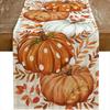 Autumn Leaf Polka Dot Pumpkin Table Runner Charming Design Harvest Festival Decor  Home Decor