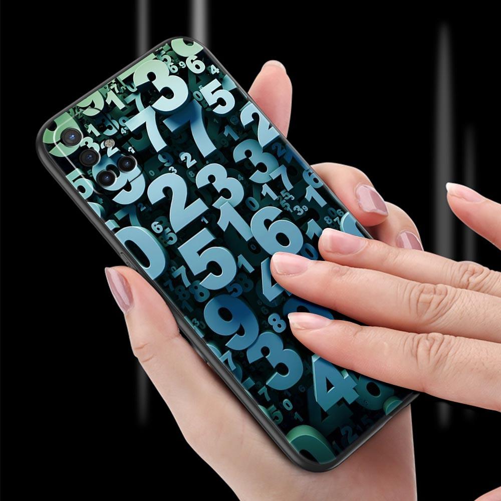 Number Pattern Phone Case For Oneplus 13R 13 12R 11 10T 10R Nord N100 N200 N10 10 9 9R 9RT CE 3 2 Z Pro 5G Soft TPU Cover Capas