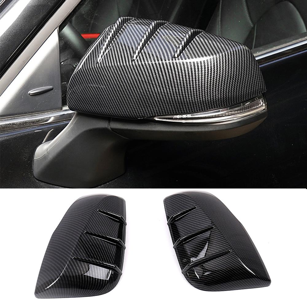 Для Toyota Sienna 2024 2024 карбоновое цветное боковое зеркало заднего вида с хромированной отделкой, внешняя наклейка для изменения цвета