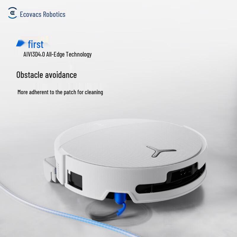 ECOVACS Робот-пылесос с функцией влажной уборки T90 PRO с резервуаром для воды, вилка CN (адаптер в комплекте)