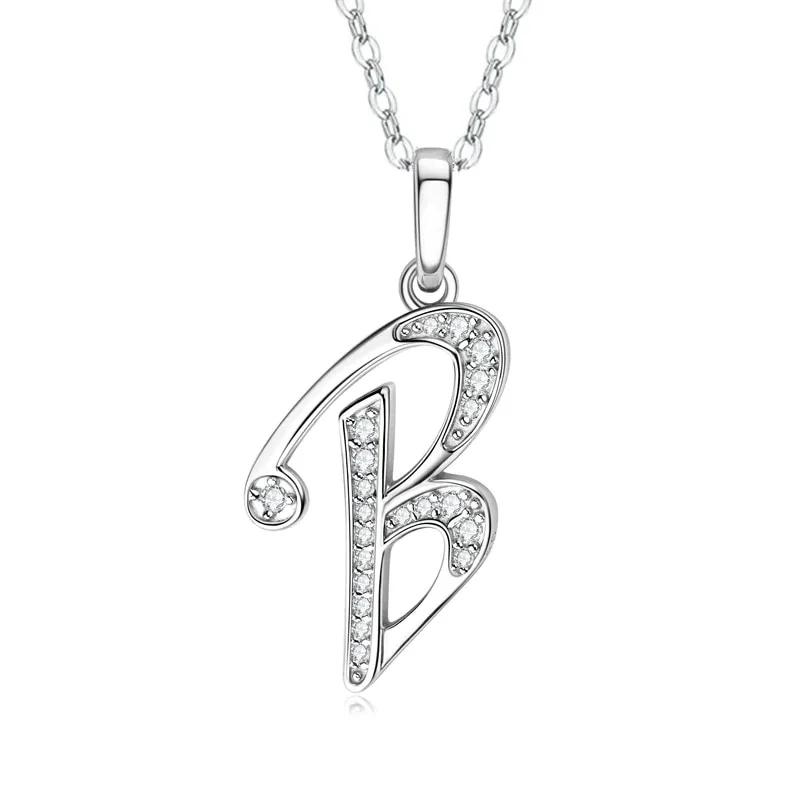 2025 New 26 Letter Zircon Necklace Design, Trendy English Pendant, Fashionable Temperament, High-end Personality, New Necklace