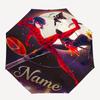 Custom Name Ladybug Theme Automatic Umbrella, Lightweight & Portable, 8 Rib, Perfect for Outdoor Travel, Birthdays, Christmas, Gifts.