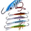 Ice Fishing Baits 2pcs Vertical Jigging Lures Winter Ice Balance Metal Lead Fishing Lures