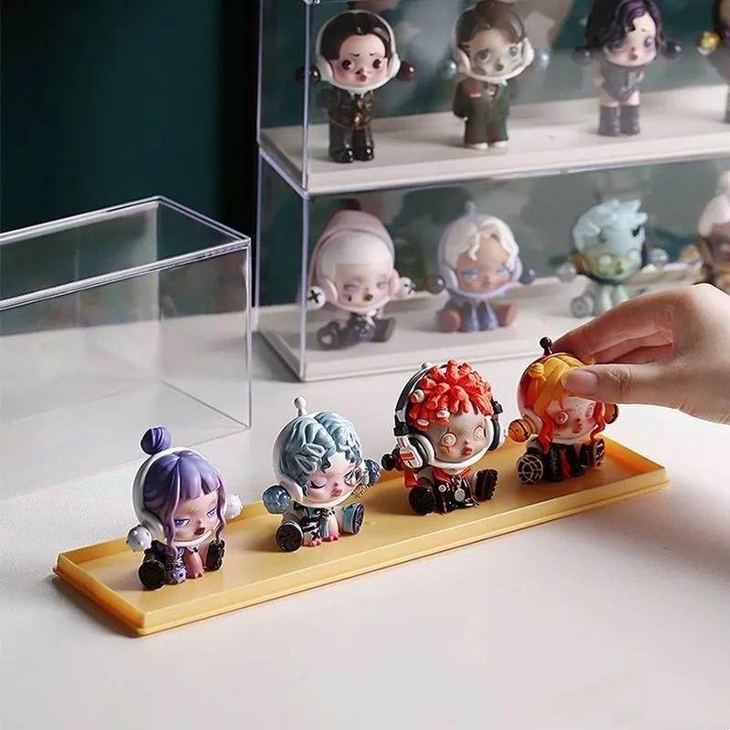 Ящик для хранения фигурок, акриловая коробка для переплета, стойка для кукол, большой прозрачный шкаф для демонстрации кукол