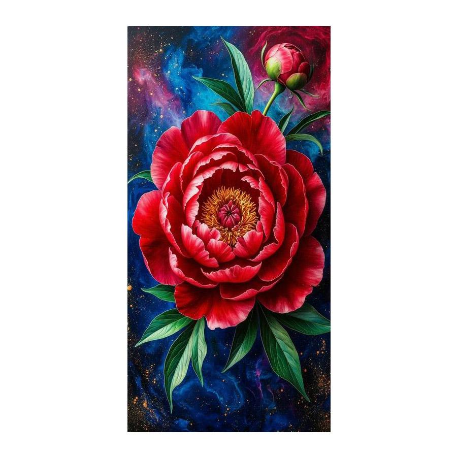 Красный Пион Большой Размер Алмазная Живопись Новая Коллекция Цветные Цветы DIY Полный Квадратный Круглый Алмаз Вышивка Стразами Мозаика Наборы для Вышивки Крестом