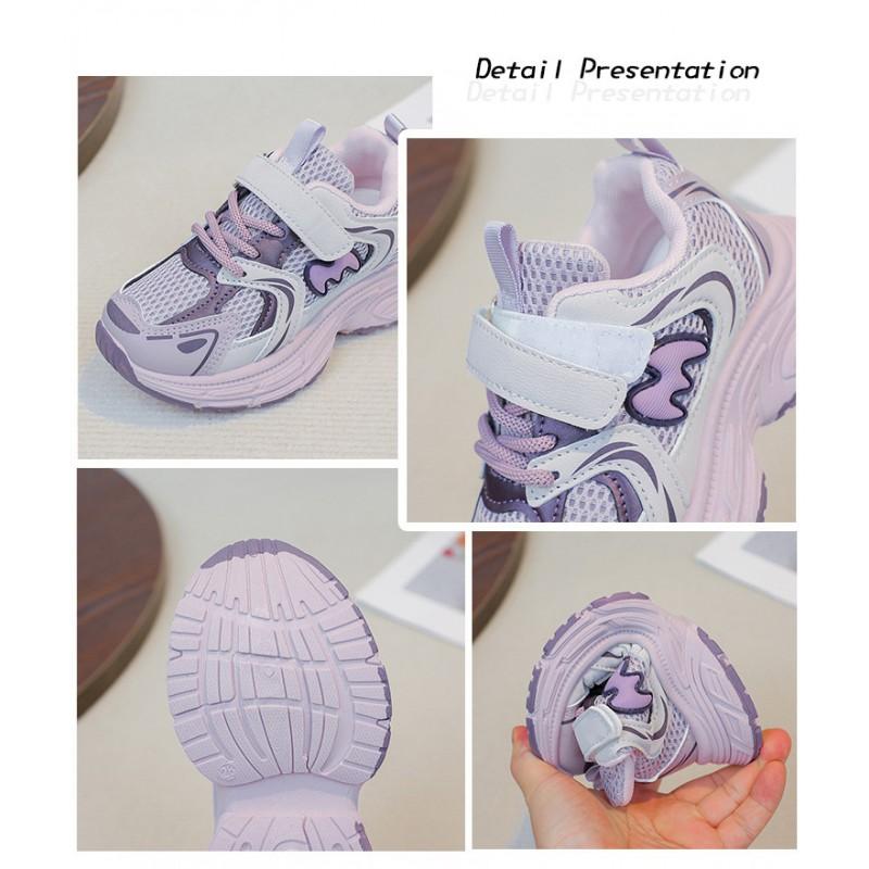Kids Breathable Mesh Running Shoes Girls Boys Lightweight Comfortable Sneakers Outdoor Walking Sport Footwear
