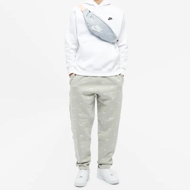 Nike Сумки через плечо Heritage из полиэстера, поясная сумка, обычная, унисекс, серая, повседневная, BA5750-042