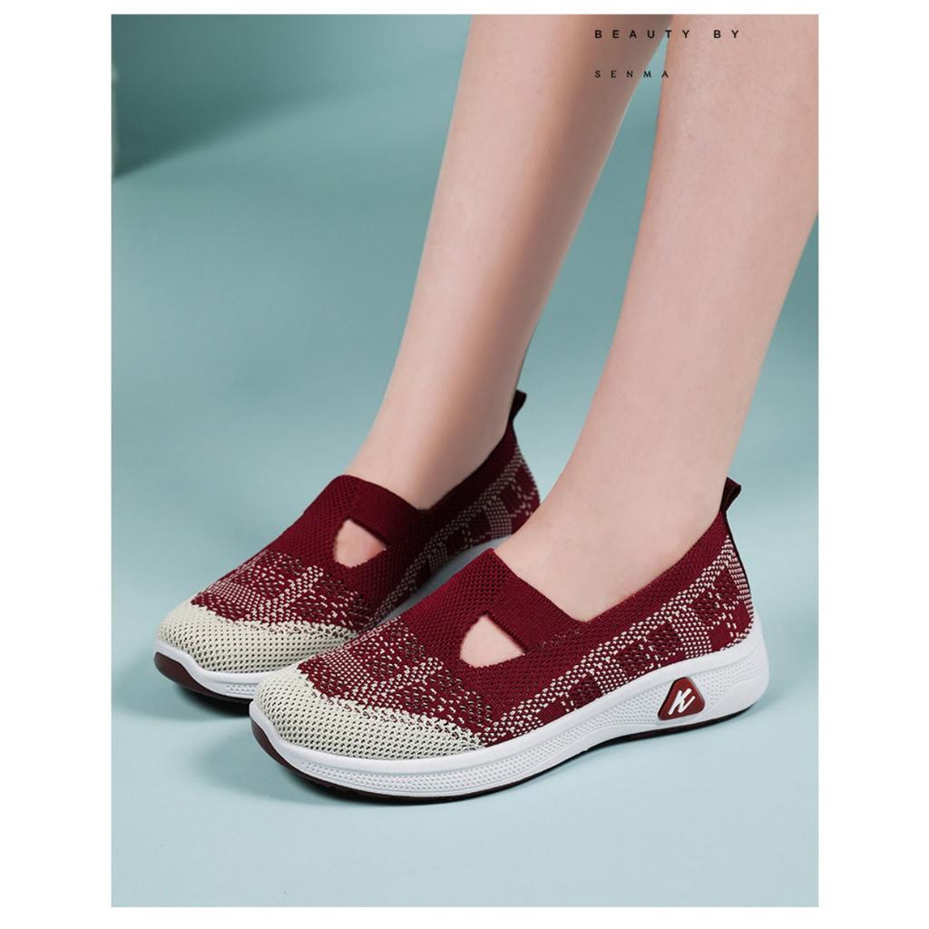 Женские летние новые дышащие и удобные туфли из ткани Single Shoe, туфли на одну ногу