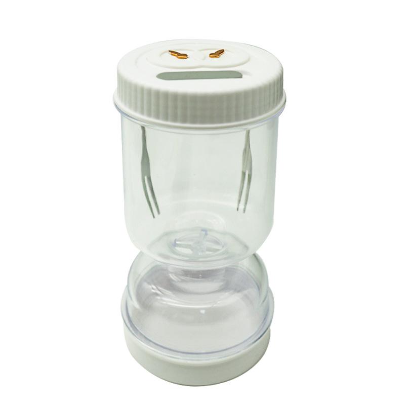 Банка для солений с вилками Диспенсер для сухих и влажных солений Контейнер для огурцов и оливок с герметичными крышками Кухонный инструмент для отделения сока