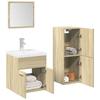 VidaXL 3-piece Bathroom Furniture Set Sonoma Oak, Bathroom Cabinet, Bathroom Cupboard, Furniture 3324995
