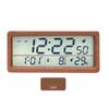 Realwood(Usbee) LCD Temperature and Humidity Alarm Clock