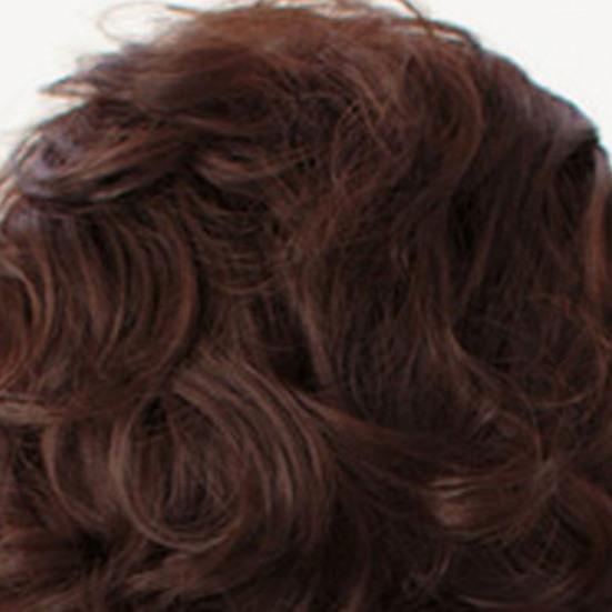 Женский короткий вьющийся парик с челкой, пушистые натуральные шелковистые высокотемпературные волокна, дамы среднего возраста, мама, черные, коричневые синтетические волосы