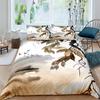 Nature Landscape Duvet Cover King/Queen Size,Chinese Ink Painting Style Bedding Set Mountain River 2/3pcs Polyester Quilt Cover