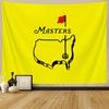 Golf Masters Tapestry Augusta Course Map Carpet Bright Yellow Sports Fan Hanging Cloth Living Room Room Decoration