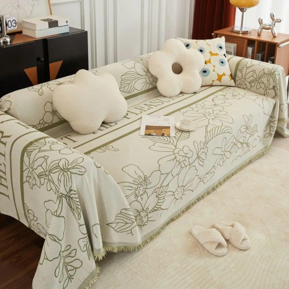 Чехол для дивана с цветочным принтом, одеяла, большое одеяло для кемпинга, пикника, отдыха, пляжное полотенце, дорожный коврик, коврик для дивана