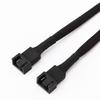 2Piece 4Pin PWMs Computer Fan Extension Cable Set 26cm Length for Enhances Airflows and Noise Reduction