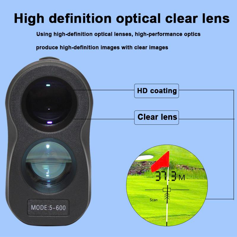 450 м HD лазерный дальномер для гольфа, охоты, дальномера, телескопа для измерения расстояния с высокоточной фиксацией флагштока