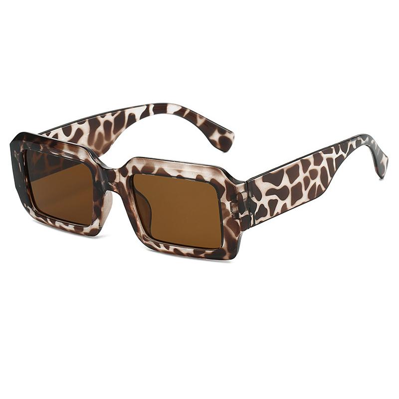 Винтажные прямоугольные солнцезащитные очки, модные квадратные очки ярких цветов, модные ретро женские брендовые дизайнерские солнцезащитные очки UV400