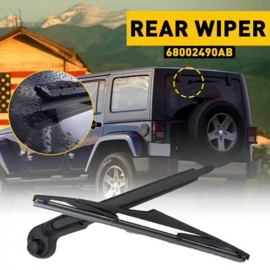 Rear Wiper Arm & Blade For 2007-2017 Jeep Wrangler 2018 Wrangler JK 68002490AB