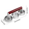 Round Shape Non - Stick Triple Burger Press Hamburger Patty Maker Mold for Chef Cutlets, Hamburger Meat, Beef Grill