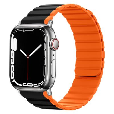 Магнитный силиконовый ремешок для Apple Watch Ultra Band 49 мм 44 мм 45 мм 41 мм 40 мм 42 мм 38 мм 45 мм Магнитный браслет IWatch Series 8 SE 7 6 5 3 2 1 ремешок для часов