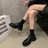 Кожаные туфли в британском стиле для женщин 2025 Le Fu shoes осенние женские туфли на толстой подошве