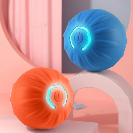 1 шт./2 шт. Интерактивная катящаяся игрушка-мяч для домашних животных, перезаряжаемая через USB, автоматическая движущаяся игрушка-мяч, электрическая игрушка для собак со светодиодной подсветкой для маленьких/средних/больших собак