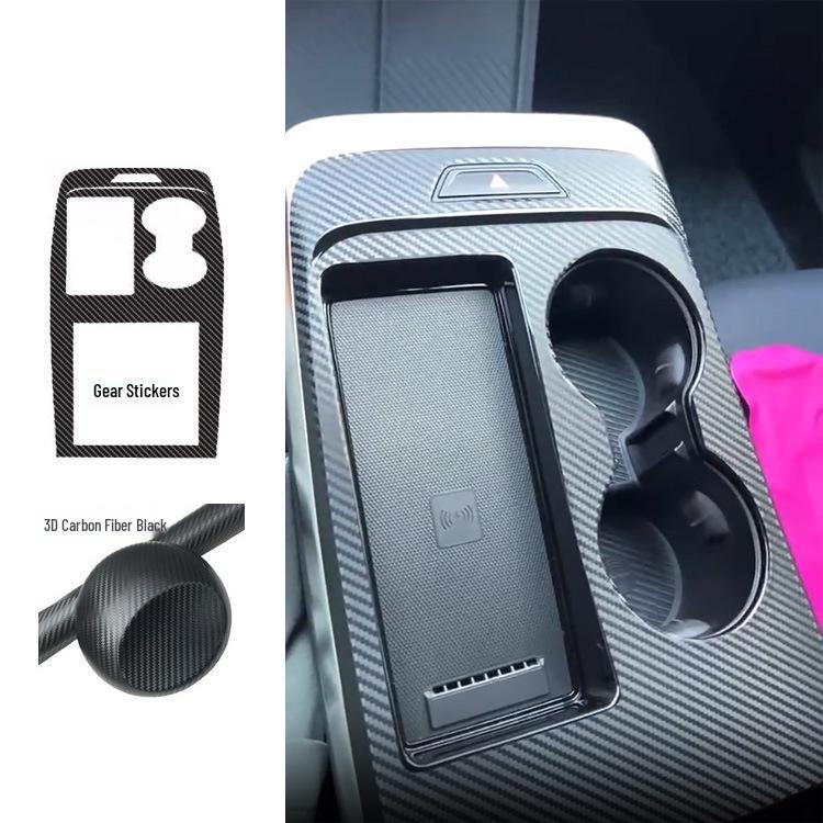 22-23 Jetour Dasheng Защитная пленка для интерьера от царапин: Наклейки «Черный воин» на центральную консоль, рычаг переключения передач, стеклоподъемники