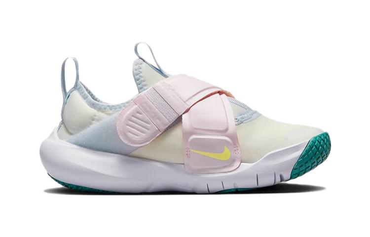 Nike Кроссовки для бега Flex Advance PS Устойчивые к истиранию Низкие Синий Розовый Белый Детские Возраст 3 7 Лет CZ0186-100