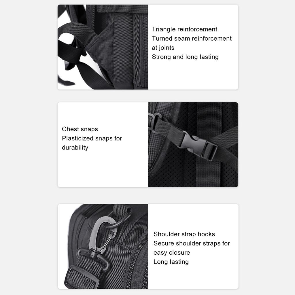 Вакуумный компрессионный рюкзак 36-55 л Большой вместимости Многофункциональный С отделением для влажной и сухой одежды Расширяемый рюкзак для путешествий и бизнеса