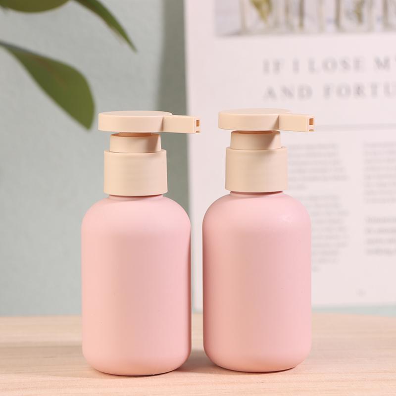 2 шт. 100/200 мл Синий Зеленый Розовый Пустой Пластиковый Флакон с Дозатором для Лосьона Шампуня Флакон с Крышкой Флип Косметические Контейнеры Многоразовые Флаконы
