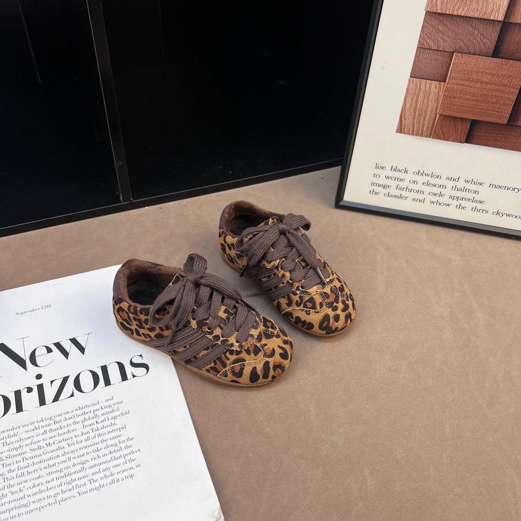 Зимние детские комфортные спортивные кроссовки 2025 - Мальчиковые велюровые и девичьи модные повседневные кроссовки