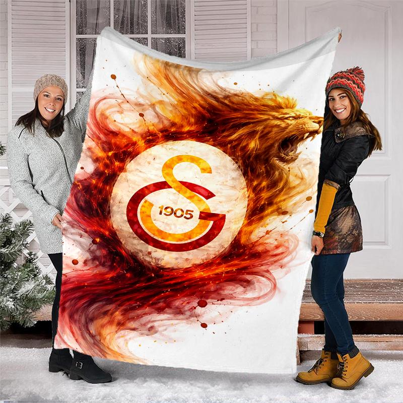 Galatasaray S.K printed throw blanket—soft,warm;versatile blanket for all seasons—perfect as &air-conditioning throw,nap blanket