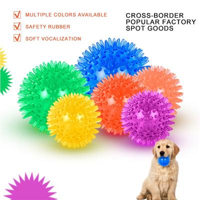 Новый мяч для питомца, игрушка для кошки, щенка, звучащая игрушка, мяч для чистки зубов, тренировочная игрушка для питомца, игрушка для жевания зубов, шарики с шипами, аксессуары