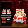 PVC Chinese Snake Year Portable Lantern Cartoon New Year Luminous Lantern  Good Luck Decoration