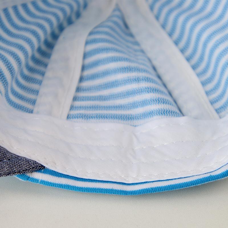 Летняя хлопковая детская шапка, милая повседневная полосатая шапочка для мальчика, мягкая козырек, детские солнцезащитные шапки для девочек