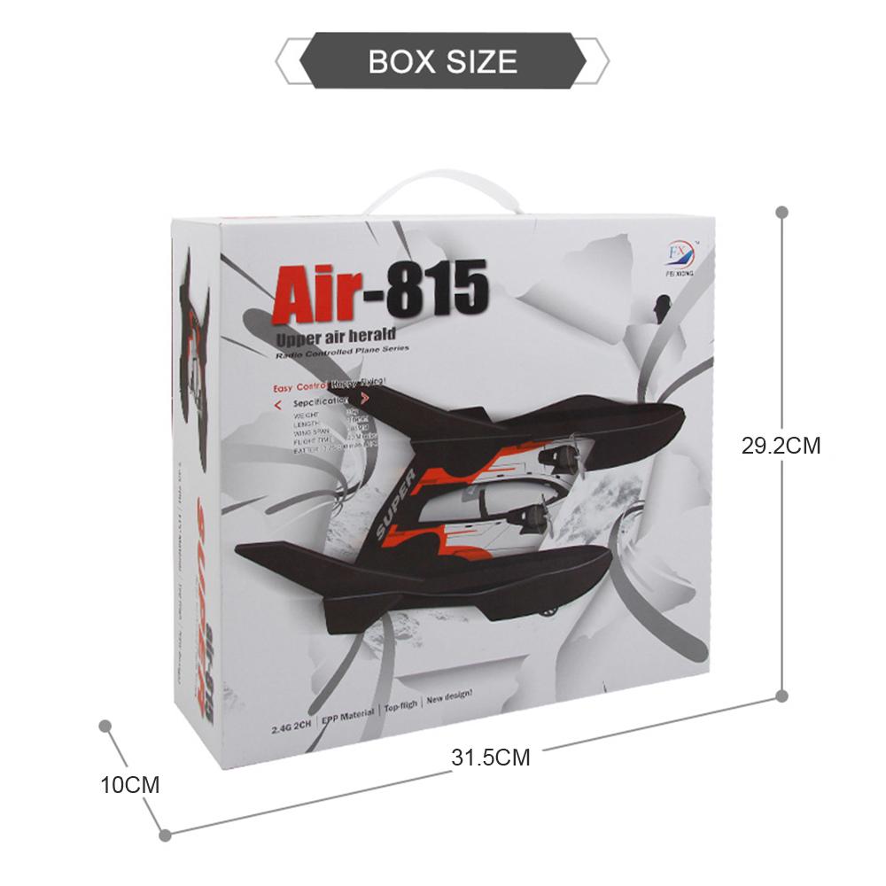 FX815 RC Самолет с дистанционным управлением, готовый к полету, 2,4 ГГц, 2 канала, модель самолета из пенопласта EPP для