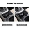 for Toyota RAV4 ABS Carbon Fiber Center Console Cup Holder Frame Trim Panel Cover Decoration for Toyota RAV4 2019 2020 2021 2022 Interior