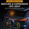 LED Car Expression Light With Remote Auto Remote Control Rear Window Multi-function Warning Reminder Lamp Road Rage Expression