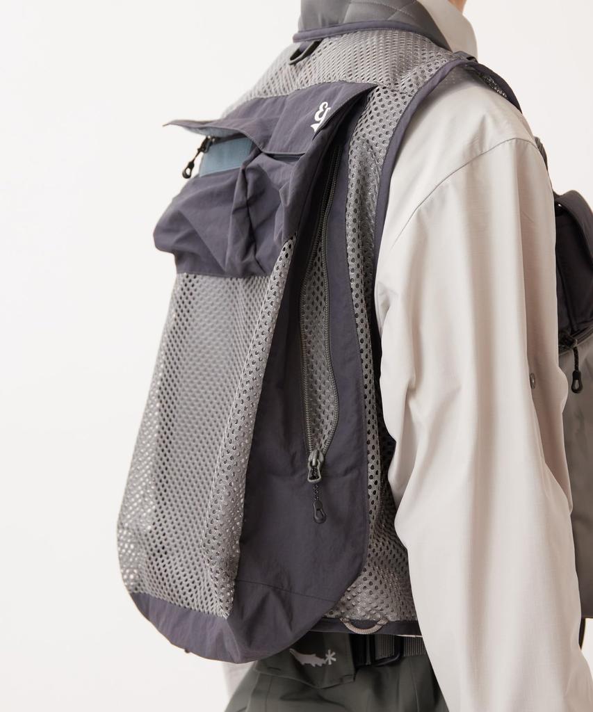 Snow Peak Oreti Vertical Pocket Vest Outerwear Vest GREY L EP-VT-26SU001 Mid-layer Men's Women's